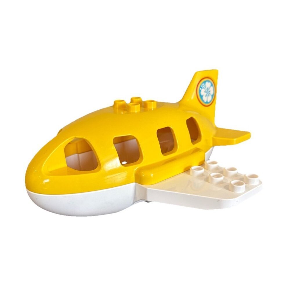Duplo Yellow White Hawaii Wheels Vacation Airplane Propeller Plane Air Flight